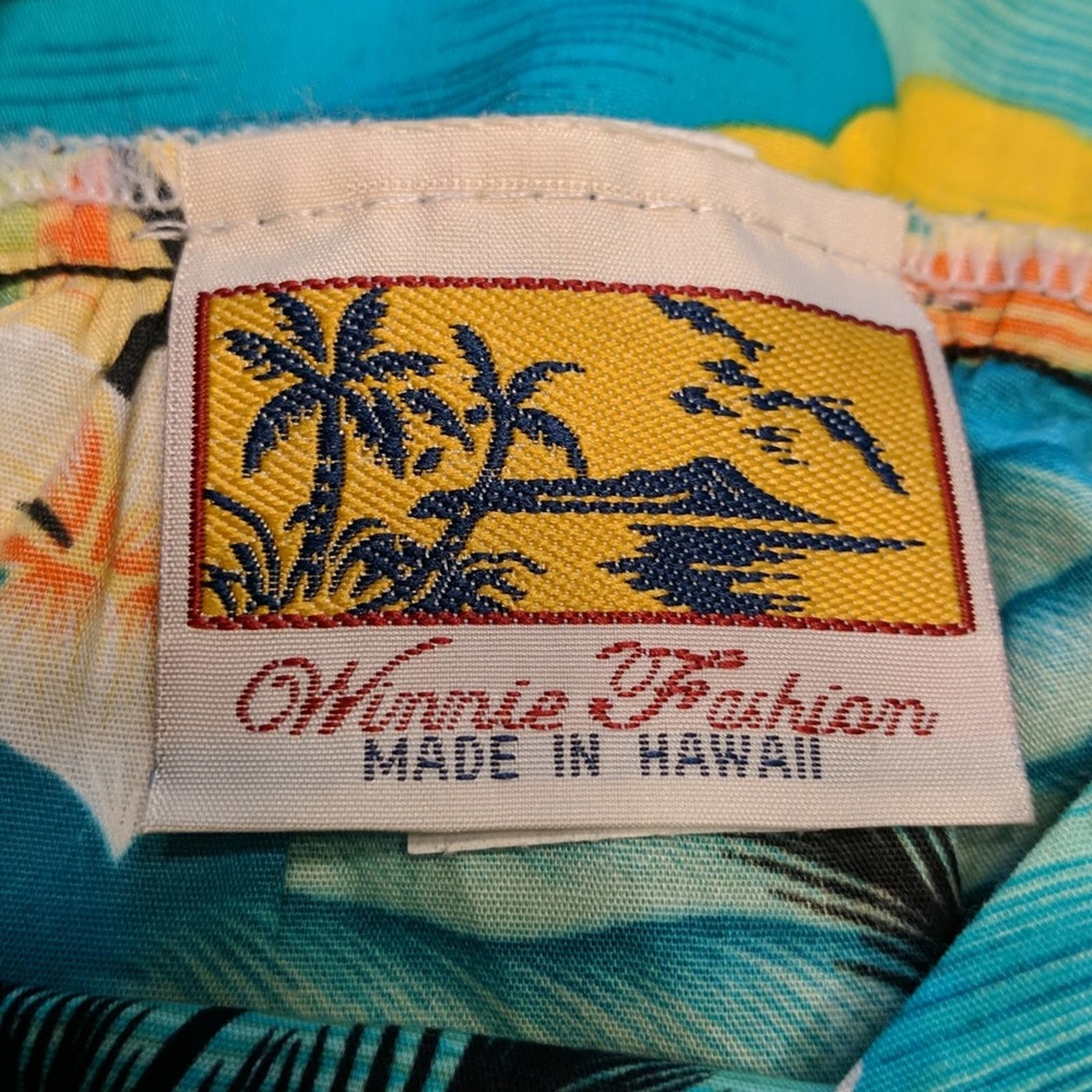 Winnie Fashion Hawaiian Dress Tropical Sunset Midi Small - Picture 3 of 10